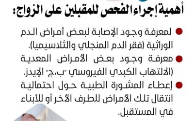 أهمية الفحص قبل الزواج