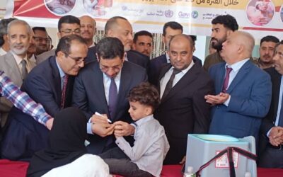 رئيس الوزراء يدشن الحملة الوطنية الطارئة للتحصين ضد شلل الأطفال