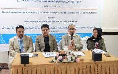 وزير الصحة يفتتح ورشة العمل الفنية للتقييم التجريبي للأضرار وتحليل الاحتياجات